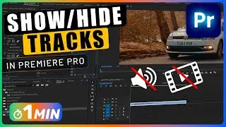 How to MUTE Audio or HIDE Video Tracks in Premiere Pro