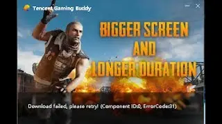 How to fix the Tencent Gaming Buddy Error Code 31 in PUBG Emulator Easily 100% Working 2019