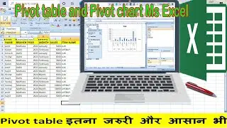 Pivot table and Pivot chart in Ms Excel ( Pivot table and Pivot chart सीखें आसानी से )
