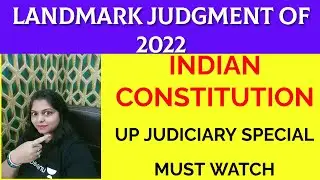 important judgements of constitution for UP Judiciary # Landmark Cases on Constitution -I