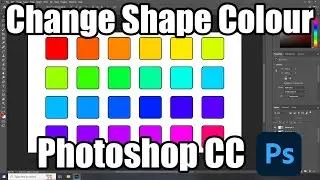How to change the colour of a Shape in Adobe Photoshop CC