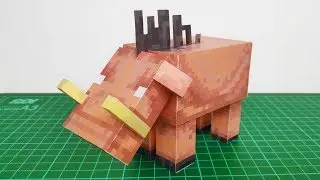 Minecraft Hoglin Papercraft | FREE TEMPLATE