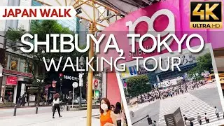 【4K】 Shibuya, Tokyo Walking Tour + Shibuya Crossing (2021)