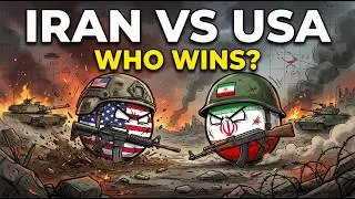 Iran vs America Full War Animation 😱 | Countryballs Comparison Hindi/Urdu #countryballs #viralvideo