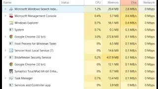 Windows 10 100% Disk usage - Solved