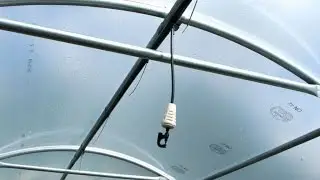 Fitting an Overhead Irrigation System on Polytunnel