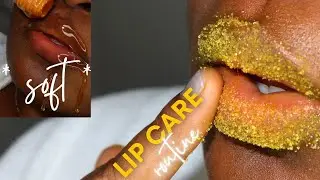 the best lip scrub for chapped lips | turmeric 💛✨