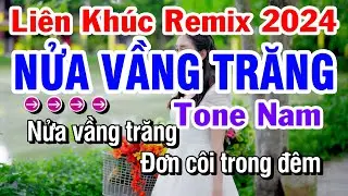 Liên Khúc Karaoke Remix Tone Nam | Beat Hay Cực Sung | Nhạc Sống 2024 | Karaoke Huỳnh Lê