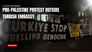 Pro Palestine Protest outside Turkish Embassy - 