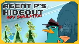 Phineas and Ferb Agent P's Hideout: Spy Simulation Gameplay (Browser Game)