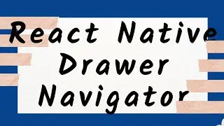 Drawer React Navigation v6. React-Native Tamil PART. 24