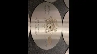 Laser Marking Stainless Steel Plaque for the Fire Fighters Charity Run