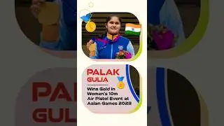 Asian Games 2023 Gold Medalist - Palak Gulia #shorts #india #asiangames2023 #champion
