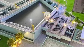 Sewage treatment plants 42 mld plant model with light bareilly AD