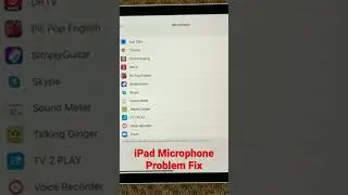 iPad Microphone Problem Fix, Change Microphone Permission For Your App