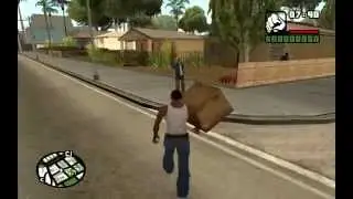 Как раздавить человека коробкой?(GTA San Andreas)