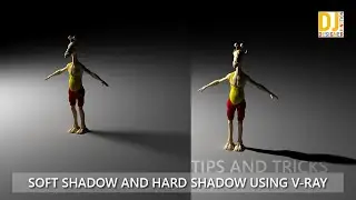 Create Soft Shadow and Hard Shadow Using V-Ray Light in 3ds Max 2022 || Tips and Tricks in Hindi