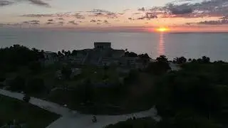 Sunrise with a Tulum photographer Mexico.