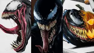 Drawing Venom Compilation (#Shorts)