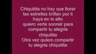 Chiquitita ABBA Español Letra (1979)