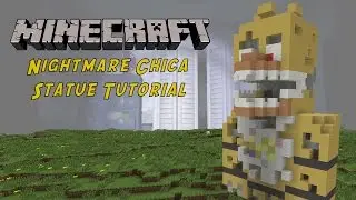 Minecraft Tutorial: Nightmare Chica (Five Nights At Freddy's 4) Statue