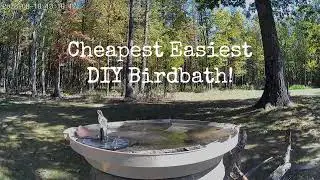 Cheap Easy DIY Birdbath