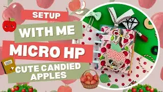 Micro Happy Planner | Candy Caramel Apples | Planner Cover Setup | DIY Cozy Fall Stationery