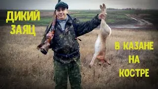 WILD HARE IN THE KAZAN ON THE CREST