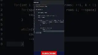 pattern tutorial C++ programming language 💯💯#short #coding #shorts