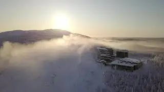 Winter scenery at Levi