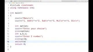 36  Switch   Program using Menu Options