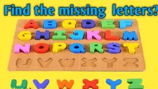 Find the missing letters/alphabet/kids/alphabet for kids