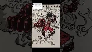 Luffy Gear 4 Snakeman drawing 