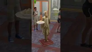 waiter statue 
