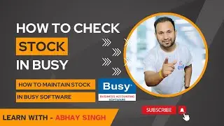 how to maintain stock in busy software | How to check stock item group wise in busy software #busy