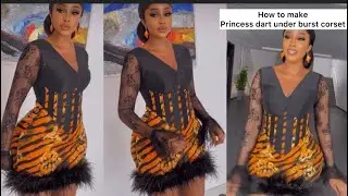 HOW TO CUT AND SEW AN PRINCESS DART  UNDER BURST CORSET #corset #how