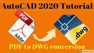 How to edit pdf in AutoCAD 2020