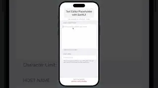 Text Editor Placeholder with SwiftUI