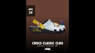 The Simpsons x Crocs Classic Clog Family - April 29, 2025