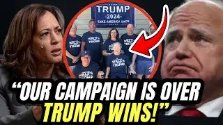 Kamala Harris FREAKS OUT SCREAMING At Tim Walz After His WHOLE Family ENDORSED Trump "It's Over Tim"