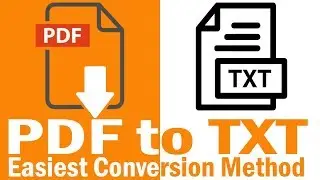 Convert PDF to text file || Offline conversion with default PDF Software-Simplest Method