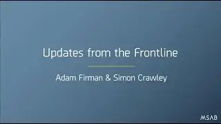 Updates From The Frontline
