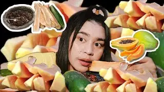 MUKBANG BUAH PEPAYA|ASMR
