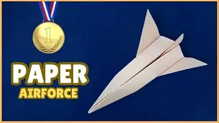 HOW TO MAKE A PAPER ✈️ AIRFORCE EASY🎖️- ORIGAMI AIRCRAFT(DIY TUTORIAL) ✈️🎖️