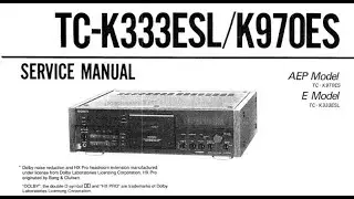 Minor repair: Sony TC-K333esL Replacement of the drive belt of the program wheel and maintenance ...