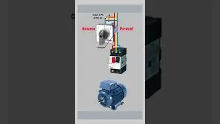 Changeover rotary switch and MPCB with three phase induction motor 