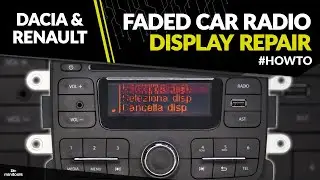 Dacia, Lada, Nissan and Renault radio CD LCD screen replacement