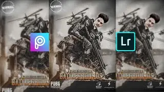 PICSART—PUBG GAME POSTER PHOTO EDITING TUTORIAL || EASY STEP BY STEP in PICSART & LIGHTROOM ||