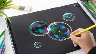 How to Draw Colorful Bubbles - Step by Step!