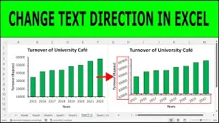 How to Change Text or Label Direction in Excel Chart